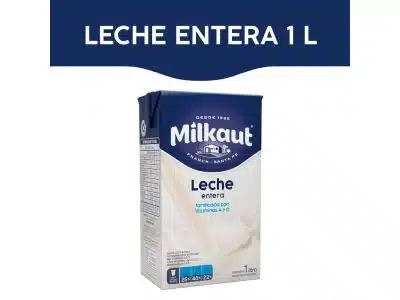 LECHE MILKAUT LARGA VIDA ENTERA 1 LT