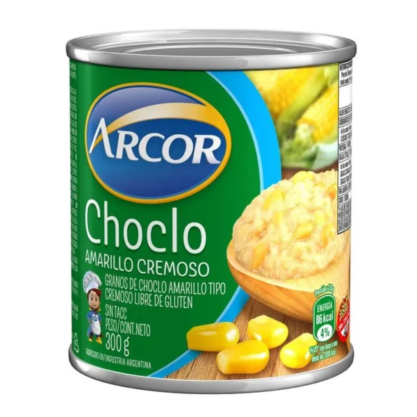 Choclo Amarillo Cremoso Arcor 300 Gr.