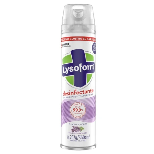 Desinfectante De Ambiente Lysoform Lavanda 360cc