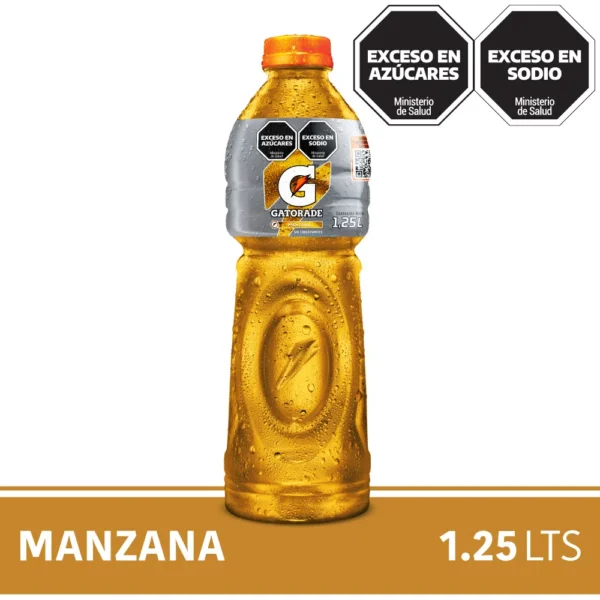 Bebida isotónica Gatorade manzana 1.25 l.