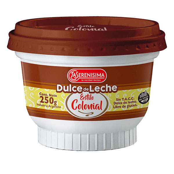 DULCE DE LECHE ESTILO COLONIAL LA SERENISIMA 250GR