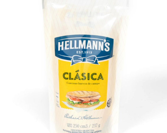 HELLMANNS MAYONESA CLASICA DOY PACK 250 GR