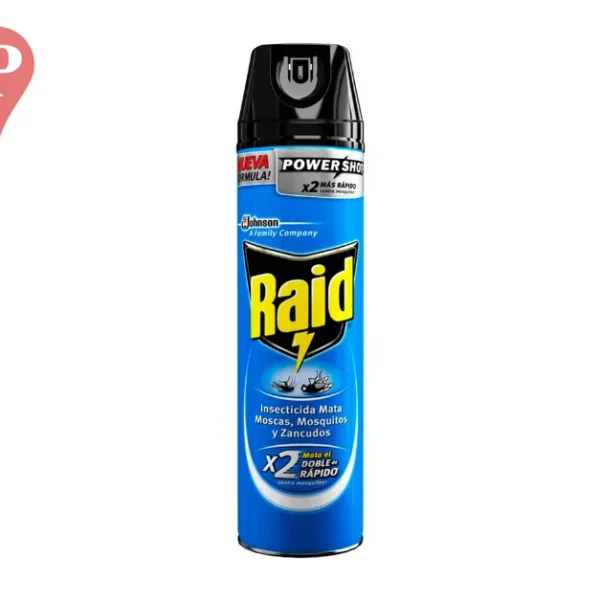 Insecticida Raid Mata Moscas y Mosquitos x360ml