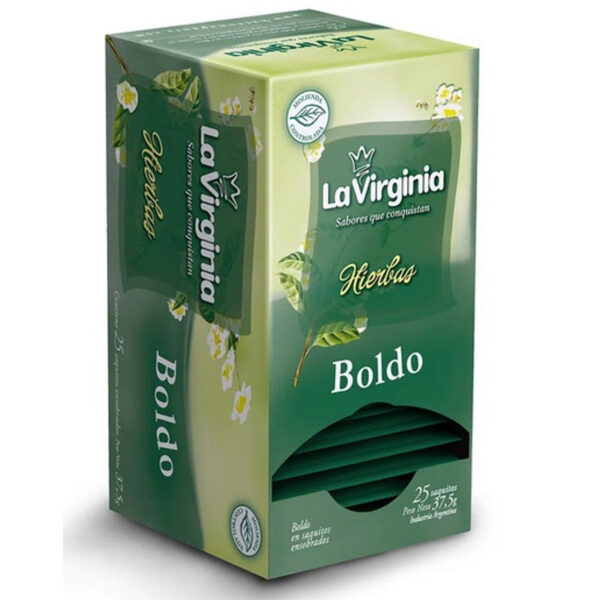 La Virginia Hierbas Té Boldo (caja de 25 bolsitas)