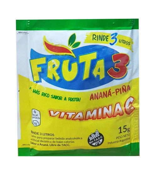 jugo fruta 3 sabor anana piña