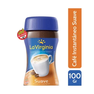 Café instantáneo La Virginia suave frasco 100 g.