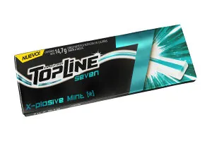 Chicle Topline menta 14 g.