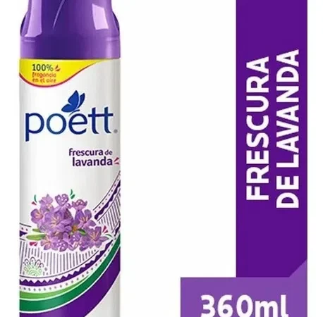 DESINFECTANTE EN AEROSOL FRESCURA DE LAVANDA POETT 360 ML