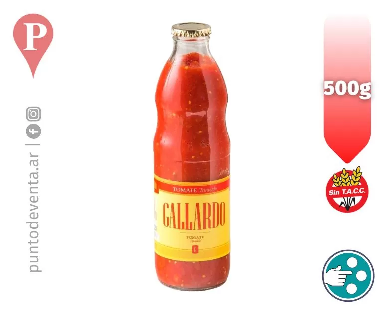 Tomate Triturado Botella Gallardo 500g / 950g