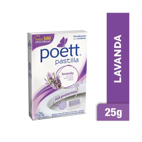 Pastilla para inodoro Poett con red brisa polar x 1 uni