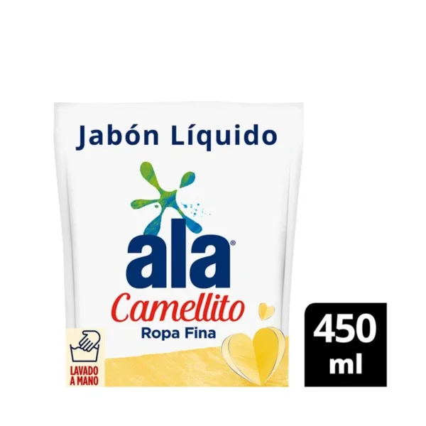 Detergente ropa fina Ala camellito lavado a mano dp 450 cc.