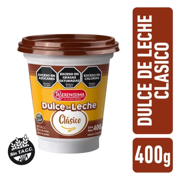Dulce de leche clásico La Serenísima 400 g.