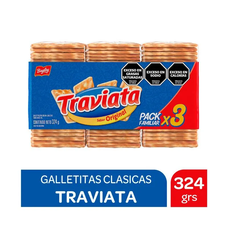 Galletitas sandwich Traviata x3 108 g.