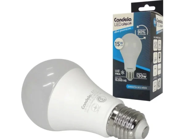 Lampara LED 15W Luz Fria Candela