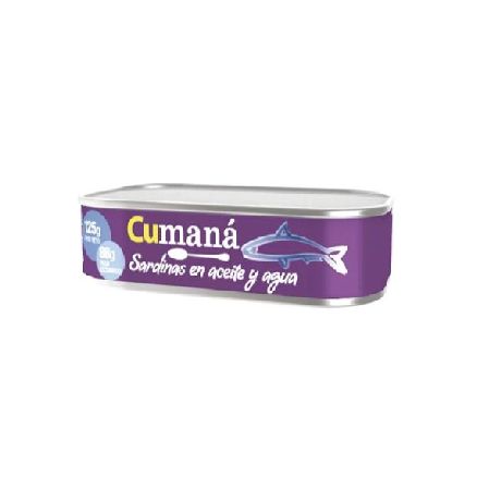 SARDINAS CUMANA EN ACEITE X 125 GR.