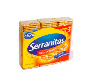 GALLETITAS SERRANITAS TRIPACK X 315 GR