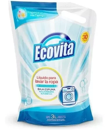 *CLASICO CELESTE* JABON LIQUIDO "ECOVITA" D.PACK X 3 LITROS