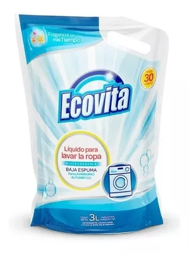 *CLASICO CELESTE* JABON LIQUIDO "ECOVITA" D.PACK X 3 LITROS