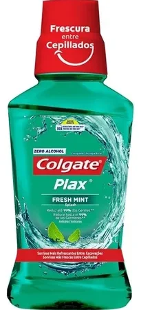 COLGATE ENJUAGUE BUCAL PLAX FRESH MINT S/ALCOHOL 180ml