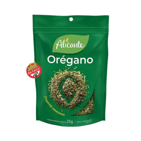 Orégano Alicante sobre 25 g.