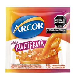 Jugo En Polvo Multifruta Arcor 15g