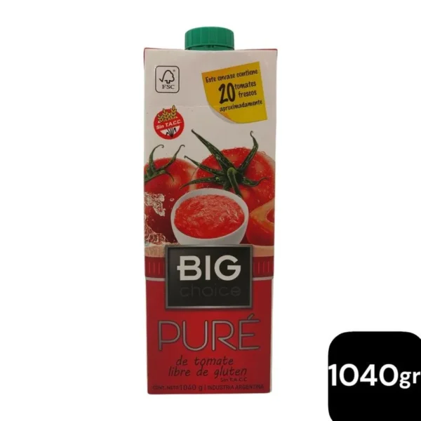 Pure de Tomate Big Choice x 1040g
