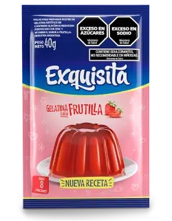GELATINA EXQUISITA SABOR FRUTILLA X 25G