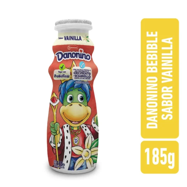 YOGUR DANONINO BOTELLA SABOR VAINILLA  X185G