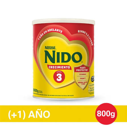 LECHE NIDO CRECIMIENTO 3 ROJA X800G