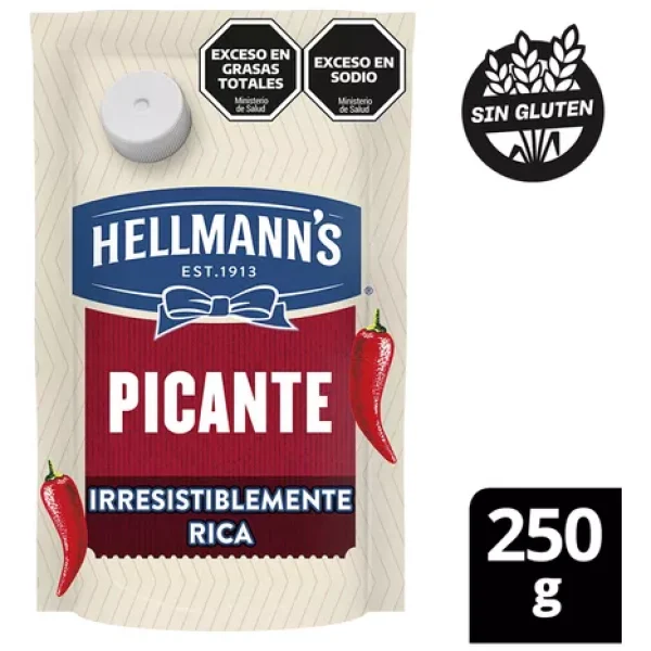 Aderezo Hellmanns Picante 250 Gr