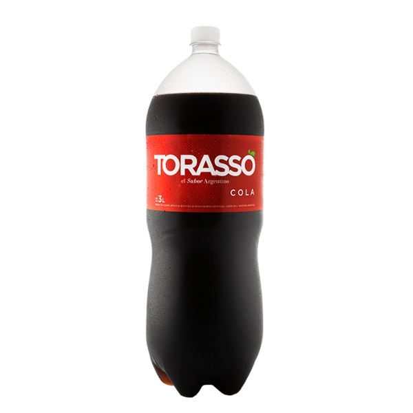 GASEOSA TORASSO COLA BOTELLA NO RETORNABLE X 3.000 CC.