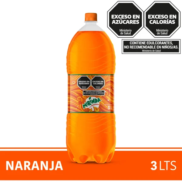 GASEOSAS MIRINDA NARANJA 3000 CC.