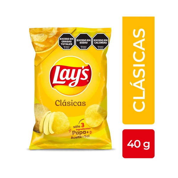 Papas fritas Lays clásicas 40 g.