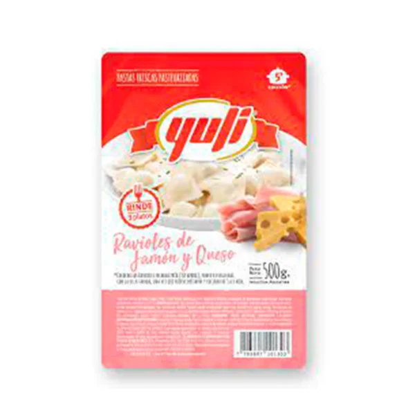 Ravioles de jamón y queso Yuli fp 500 g