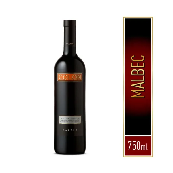 Vino Colón malbec 750 cc.