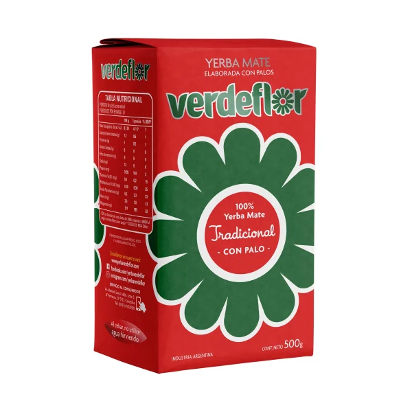 Yerba mate Verdeflor tradicional con palo 500 g.