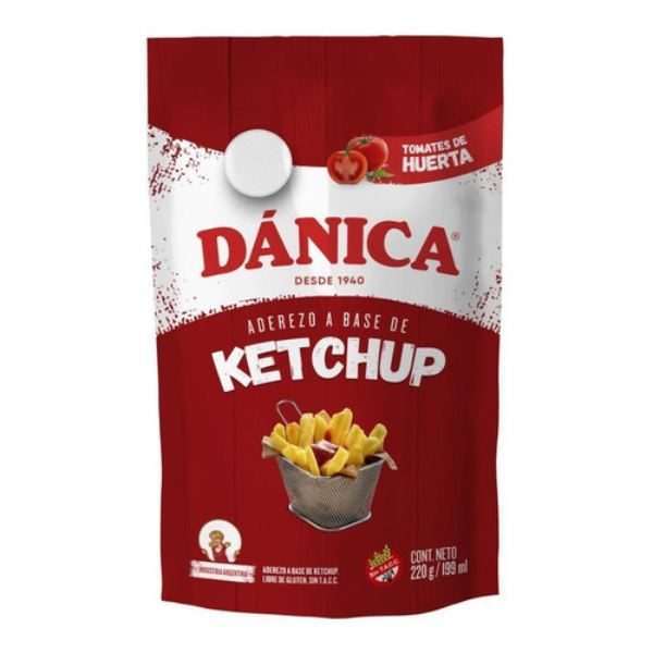 ketchup danica doy pack x 220 gr.